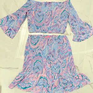 Lilly Pulitzer Two Piece Skirt & Top